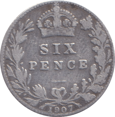 1907 SIXPENCE ( FINE ) - SIXPENCE - Cambridgeshire Coins