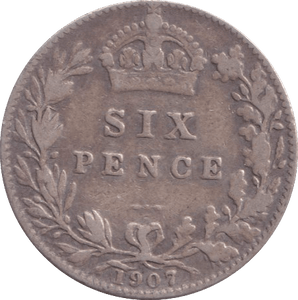 1907 SIXPENCE ( FINE ) - SIXPENCE - Cambridgeshire Coins