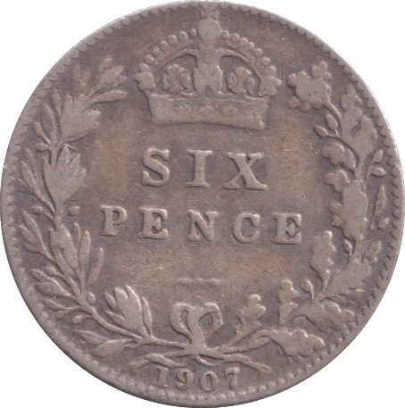 1907 SIXPENCE ( FINE ) - SIXPENCE - Cambridgeshire Coins