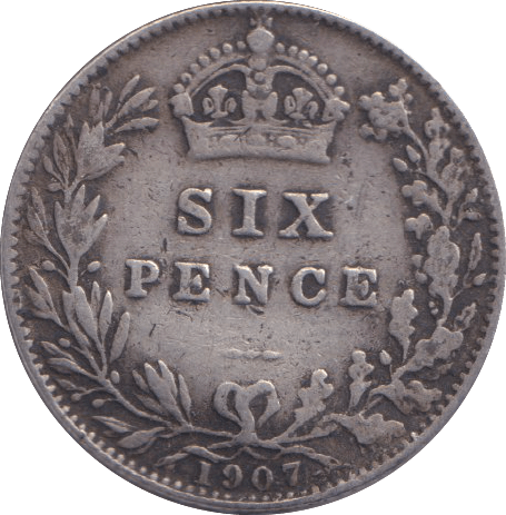 1907 SIXPENCE ( GF ) - SIXPENCE - Cambridgeshire Coins