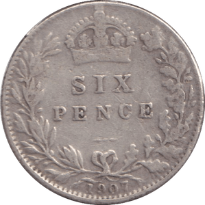 1907 SIXPENCE ( GF ) - SIXPENCE - Cambridgeshire Coins