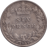 1907 SIXPENCE ( GF ) - WORLD COINS - Cambridgeshire Coins
