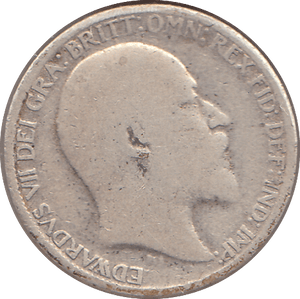 1907 SIXPENCE ( NF ) - SIXPENCE - Cambridgeshire Coins