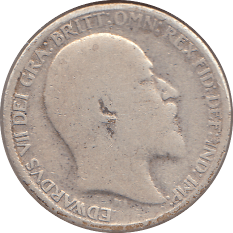 1907 SIXPENCE ( NF ) - SIXPENCE - Cambridgeshire Coins