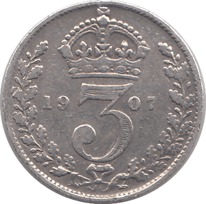 1907 THREEPENCE ( FINE ) - THREEPENCE - Cambridgeshire Coins