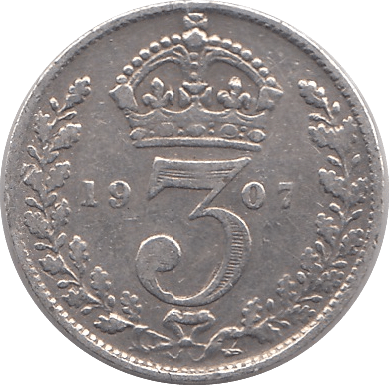 1907 THREEPENCE ( FINE ) - THREEPENCE - Cambridgeshire Coins