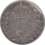 1907 THREEPENCE ( FINE ) - THREEPENCE - Cambridgeshire Coins