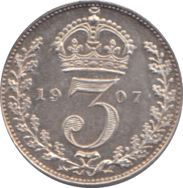 1907 THREEPENCE ( PROOF ) - THREEPENCE - Cambridgeshire Coins