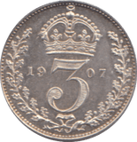 1907 THREEPENCE ( PROOF ) - THREEPENCE - Cambridgeshire Coins
