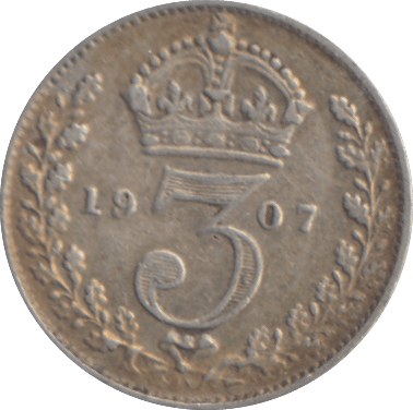 1907 THREEPENCE ( VF ) - THREEPENCE - Cambridgeshire Coins