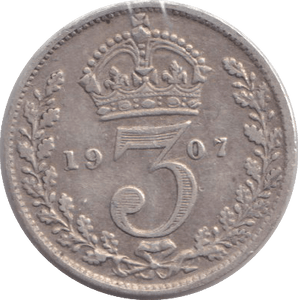 1907 THREEPENCE ( VF ) - WORLD COINS - Cambridgeshire Coins