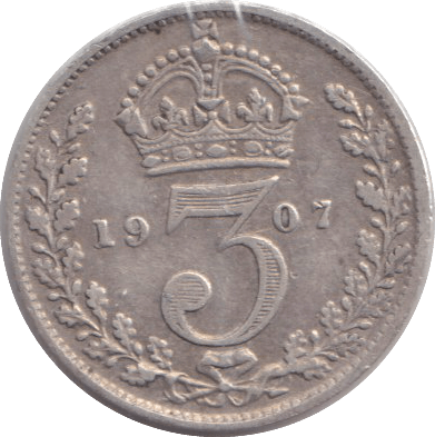 1907 THREEPENCE ( VF ) - WORLD COINS - Cambridgeshire Coins