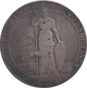 1907 TWO SHILLINGS (FINE) - TWO SHILLINGS - Cambridgeshire Coins