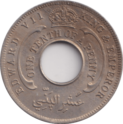 1908 1/10 PENNY NIGERIA - WORLD COINS - Cambridgeshire Coins