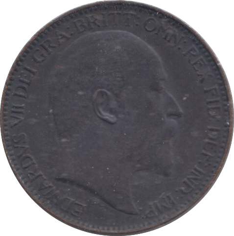 1908 FARTHING ( AUNC ) - FARTHING - Cambridgeshire Coins