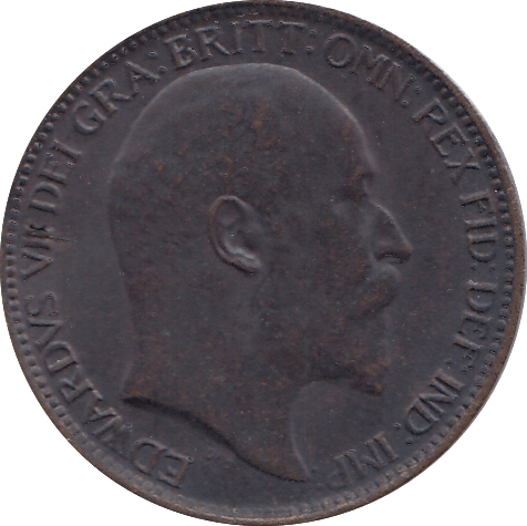 1908 FARTHING ( AUNC ) - FARTHING - Cambridgeshire Coins