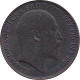 1908 FARTHING ( AUNC ) - FARTHING - Cambridgeshire Coins