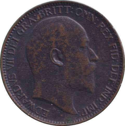 1908 FARTHING ( GVF ) - FARTHING - Cambridgeshire Coins