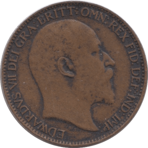 1908 FARTHING ( VF ) - Farthing - Cambridgeshire Coins