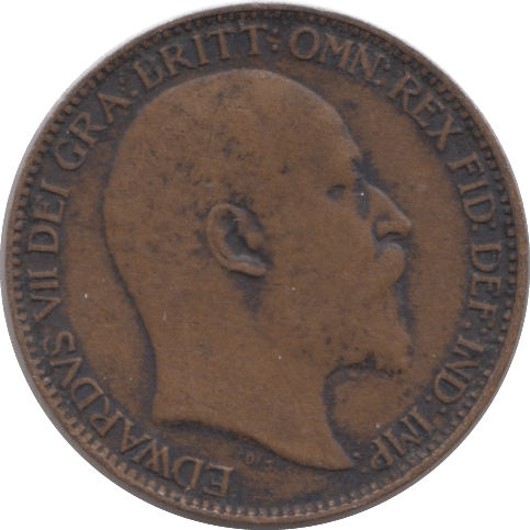 1908 FARTHING ( VF ) - Farthing - Cambridgeshire Coins