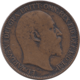 1908 FARTHING ( VF ) - Farthing - Cambridgeshire Coins