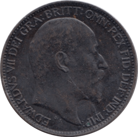 1908 FARTHING ( VF ) - Farthing - Cambridgeshire Coins