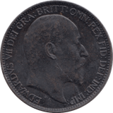 1908 FARTHING ( VF ) - Farthing - Cambridgeshire Coins