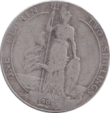 1908 FLORIN ( FINE ) - FLORIN - Cambridgeshire Coins