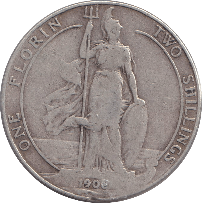 1908 FLORIN ( FINE ) - FLORIN - Cambridgeshire Coins
