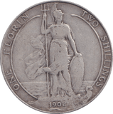 1908 FLORIN ( FINE ) - FLORIN - Cambridgeshire Coins