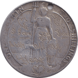 1908 FLORIN ( FINE ) HOLED - FLORIN - Cambridgeshire Coins