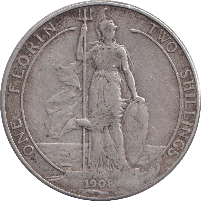 1908 FLORIN ( GF ) - FLORIN - Cambridgeshire Coins