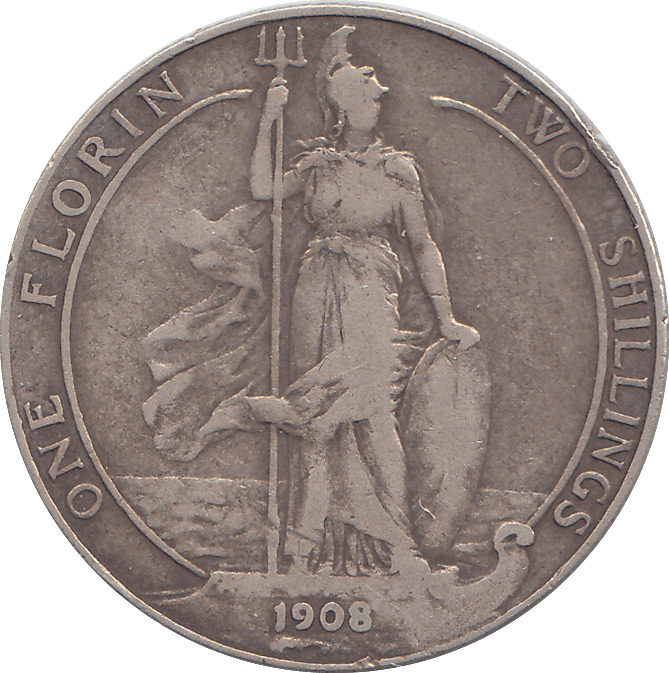 1908 FLORIN ( GF ) - FLORIN - Cambridgeshire Coins