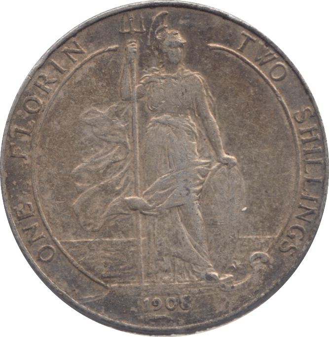1908 FLORIN ( GF ) - FLORIN - Cambridgeshire Coins
