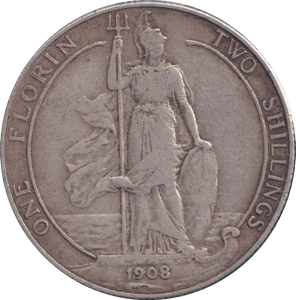 1908 FLORIN ( GF ) - FLORIN - Cambridgeshire Coins