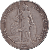 1908 FLORIN ( GF ) - FLORIN - Cambridgeshire Coins