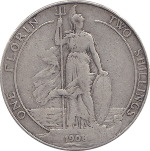 1908 FLORIN ( GF ) - FLORIN - Cambridgeshire Coins