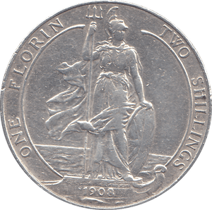 1908 FLORIN ( VF ) - FLORIN - Cambridgeshire Coins