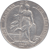 1908 FLORIN ( VF ) - FLORIN - Cambridgeshire Coins