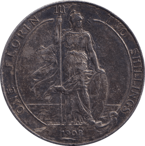 1908 FLORIN ( VF ) - FLORIN - Cambridgeshire Coins
