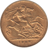 1908 GOLD HALF SOVEREIGN ( EF ) - Half Sovereign - Cambridgeshire Coins