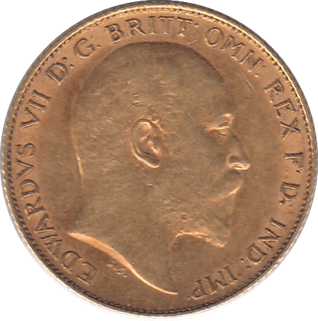 1908 GOLD HALF SOVEREIGN ( EF ) - Half Sovereign - Cambridgeshire Coins
