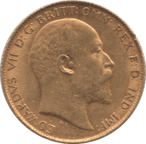 1908 GOLD HALF SOVEREIGN ( GVF ) - HALF SOVEREIGN - Cambridgeshire Coins