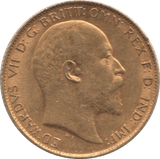 1908 GOLD HALF SOVEREIGN ( GVF ) - HALF SOVEREIGN - Cambridgeshire Coins