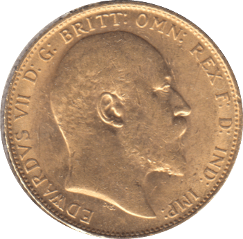 1908 GOLD SOVEREIGN ( AUNC ) - SOVEREIGN - Cambridgeshire Coins
