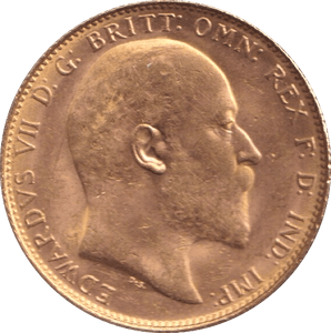 1908 GOLD SOVEREIGN ( AUNC ) - SOVEREIGN - Cambridgeshire Coins