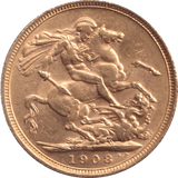1908 GOLD SOVEREIGN ( EF ) MELBOURNE MINT - SOVEREIGN - Cambridgeshire Coins