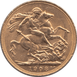 1908 GOLD SOVEREIGN ( EF ) PERTH MINT - SOVEREIGN - Cambridgeshire Coins