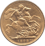 1908 GOLD SOVEREIGN ( EF ) - SOVEREIGN - Cambridgeshire Coins