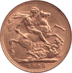 1908 GOLD SOVEREIGN ( EF ) - Sovereign - Cambridgeshire Coins